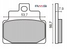 Brzdové destičky RMS 225100460 organické
