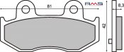 Brzdové destičky RMS 225100670 organické