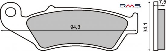 Brzdové destičky RMS 225100920 organické