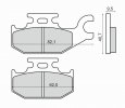 Brzdové destičky RMS 225102870 organické