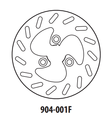 Brzdový kotouč GOLDFREN 904-001F přední 180 mm