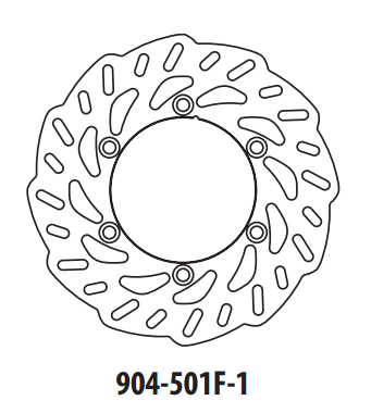 Brzdový kotouč GOLDFREN 904-501F-1 přední 260 mm