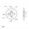Řetězové kolečko SUPERSPROX CST-1425:15 15 zubů, 428