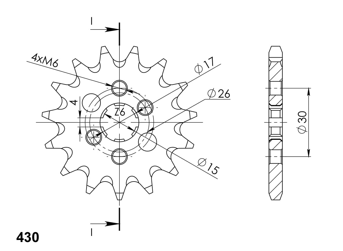 Řetězové kolečko SUPERSPROX CST-252:12 12 zubů, 420