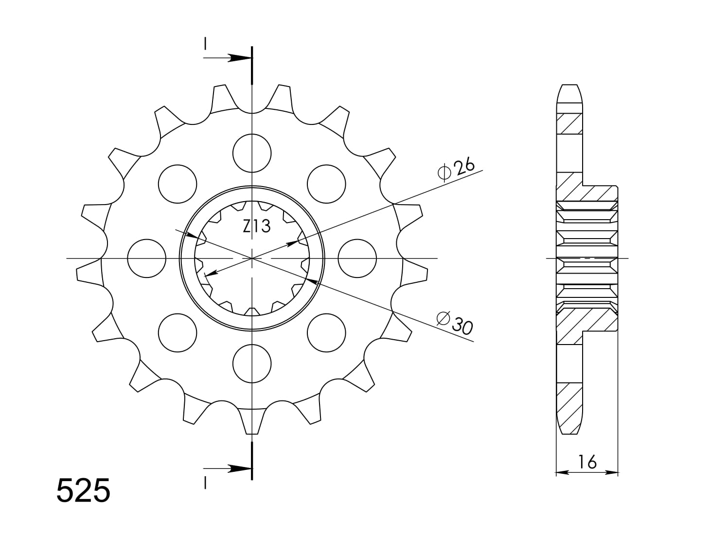 Řetězové kolečko SUPERSPROX CST-313:14