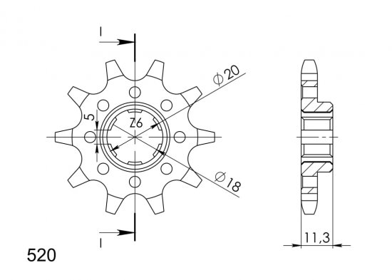 Řetězové kolečko SUPERSPROX CST-325:10