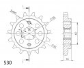 Řetězové kolečko SUPERSPROX CST-492:15 15 zubů, 530