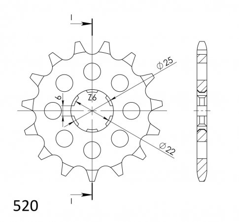 Řetězové kolečko SUPERSPROX CST-510:15