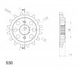 Řetězové kolečko SUPERSPROX CST-739:15 15 zubů, 530